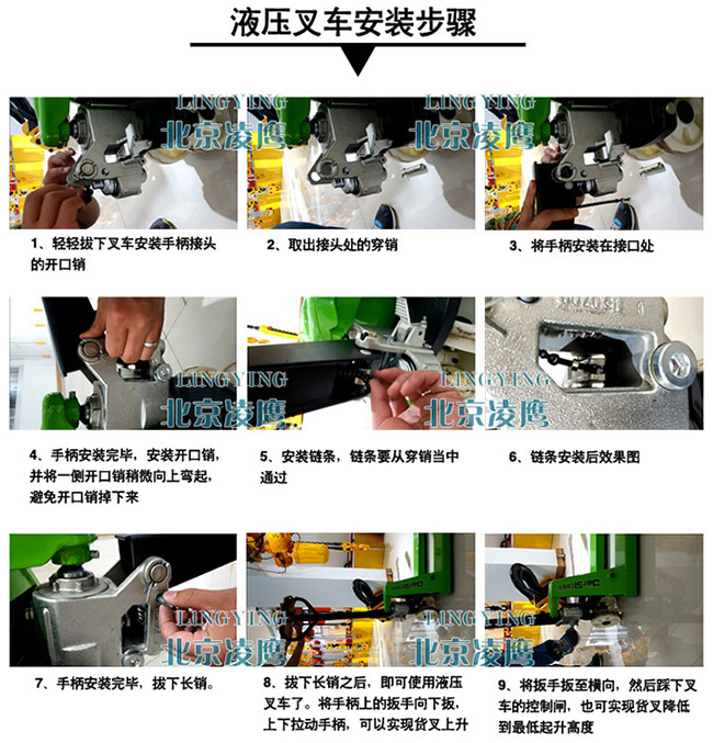 手動液壓搬運(yùn)車的安裝方法